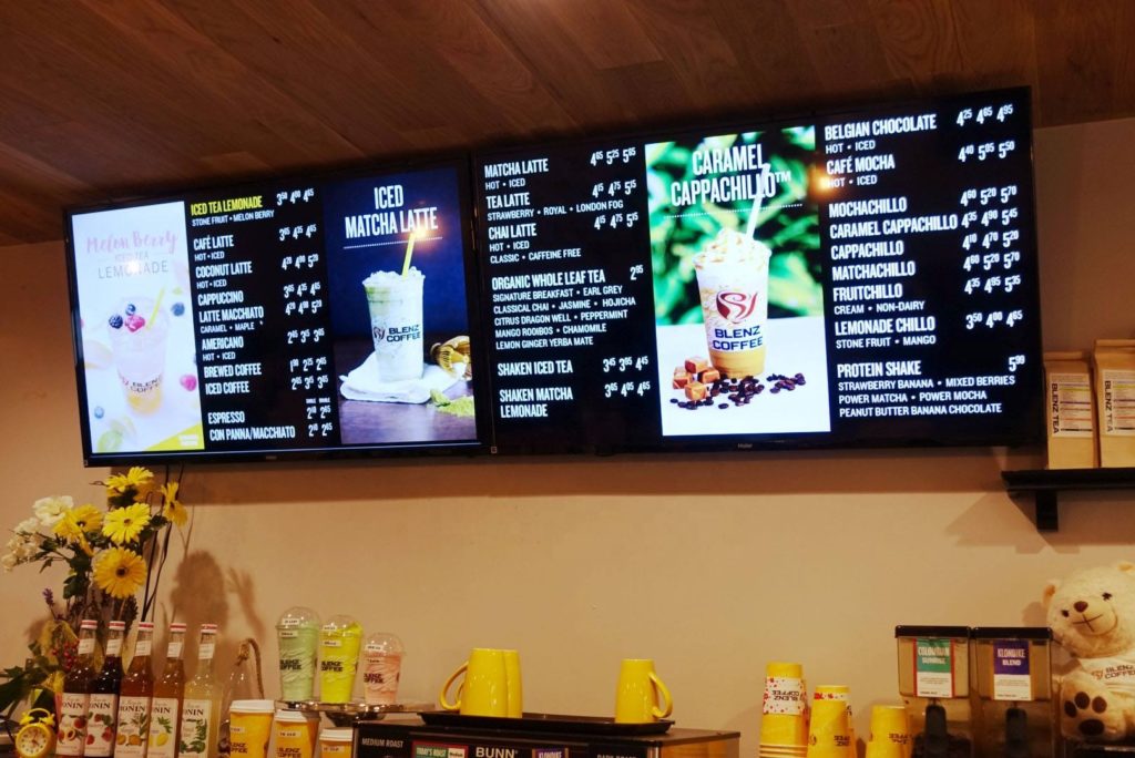 cafe template for jiosignage digital signage